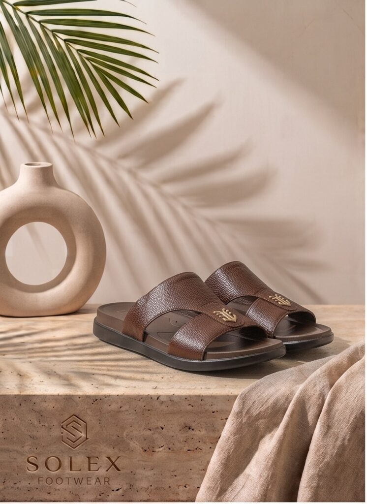 SOLEX Classic Croc-Embossed Comfort Slides