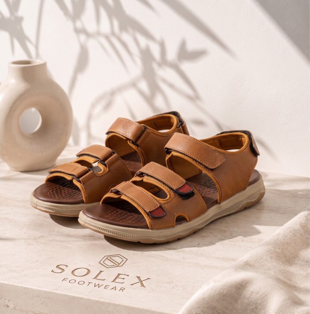 SOLEX Classic Croc-Embossed Comfort Slides