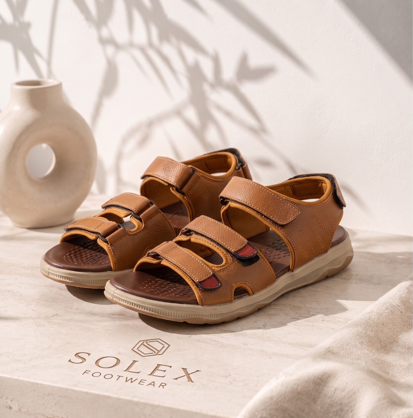 SOLEX Classic Croc-Embossed Comfort Slides