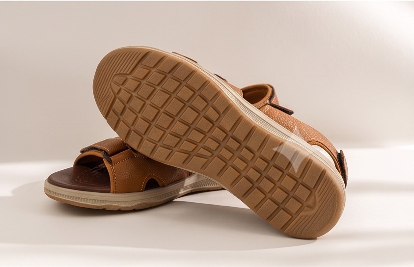 SOLEX Classic Croc-Embossed Comfort Slides - Image 3