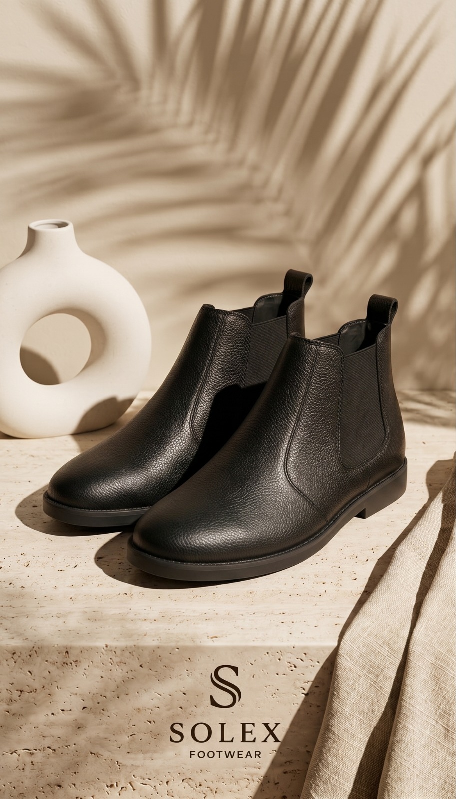 SOLEX Classic Croc-Embossed Comfort Slides - Image 3