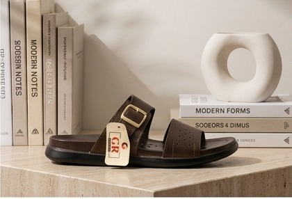 SOLEX Classic Croc-Embossed Comfort Slides - Image 3