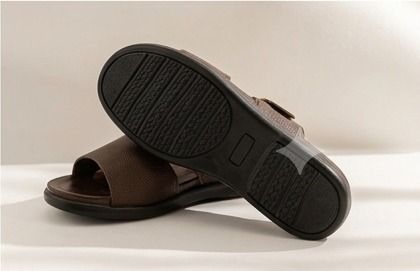 SOLEX Classic Croc-Embossed Comfort Slides - Image 4
