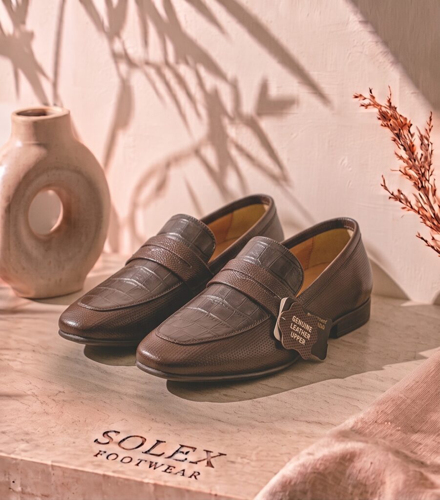 SOLEX Classic Croc-Embossed Comfort Slides