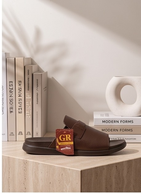 SOLEX Classic Croc-Embossed Comfort Slides - Image 3