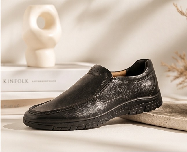 SOLEX Classic Croc-Embossed Comfort Slides - Image 3