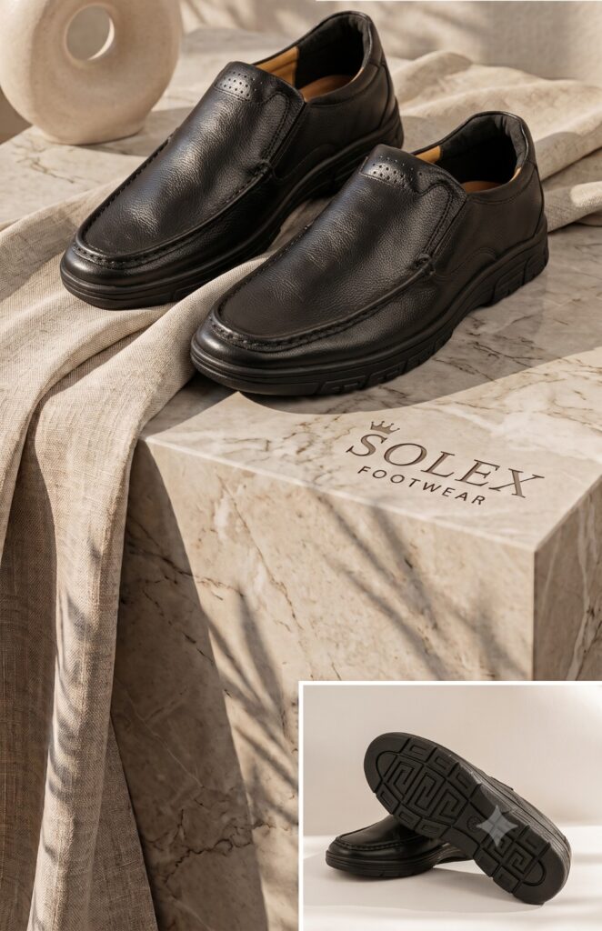 SOLEX Classic Croc-Embossed Comfort Slides