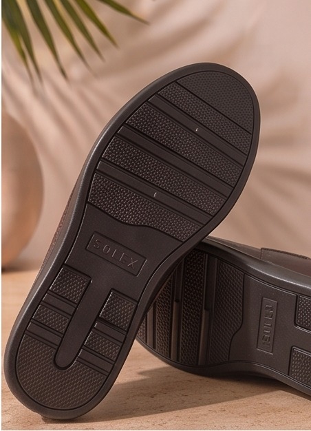 SOLEX Classic Croc-Embossed Comfort Slides - Image 5
