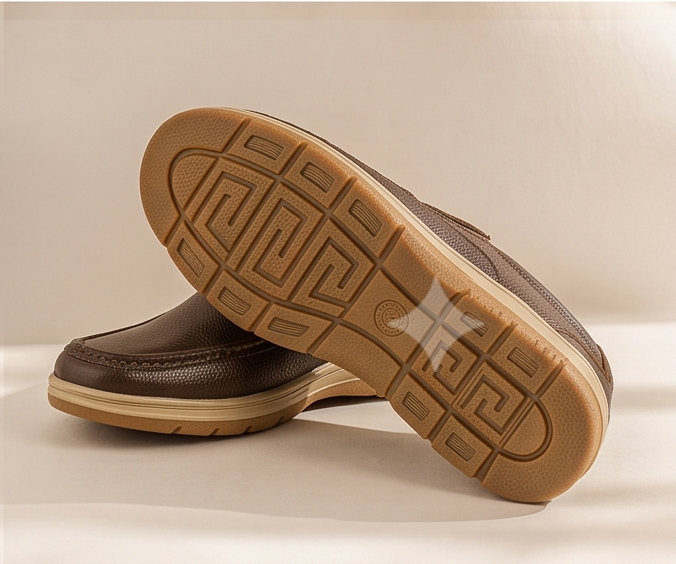 Classic Comfort Leather Slip-On Loafers – Coffee Brown - Image 3